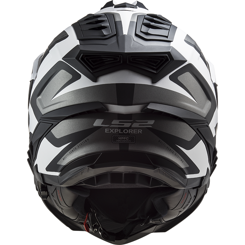 LS2 MX701 EXPLORER ALTER MATT BLACK WHITE