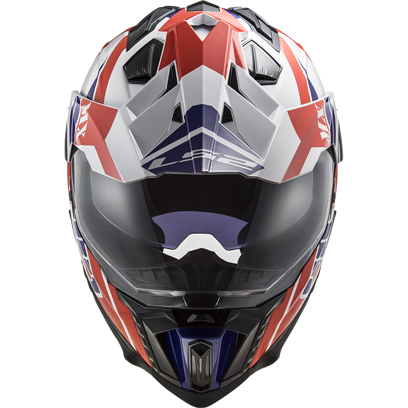 LS2 MX701 EXPLORER ATLANTIS G.WHITE RED BLUE
