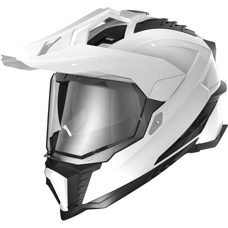 LS2 MX701 EXPLORER SOLID WHITE L