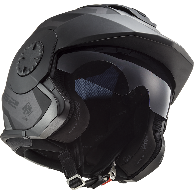 LS2 OF570 VERSO MARKER MATT BLACK TITANIUM 3XL