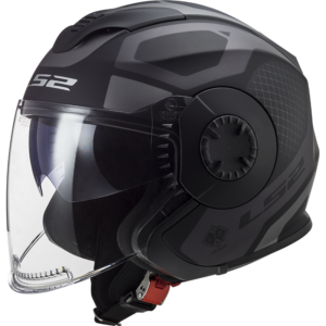 LS2 OF570 VERSO MARKER MATT BLACK TITANIUM 3XL