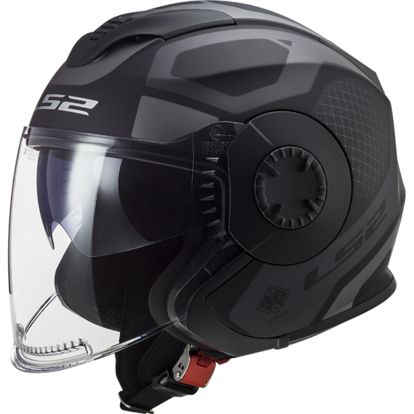 LS2 OF570 VERSO MARKER MATT BLACK TITANIUM 3XL