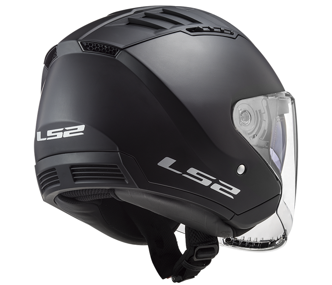 LS2 OF600 COPTER MATT BLACK L