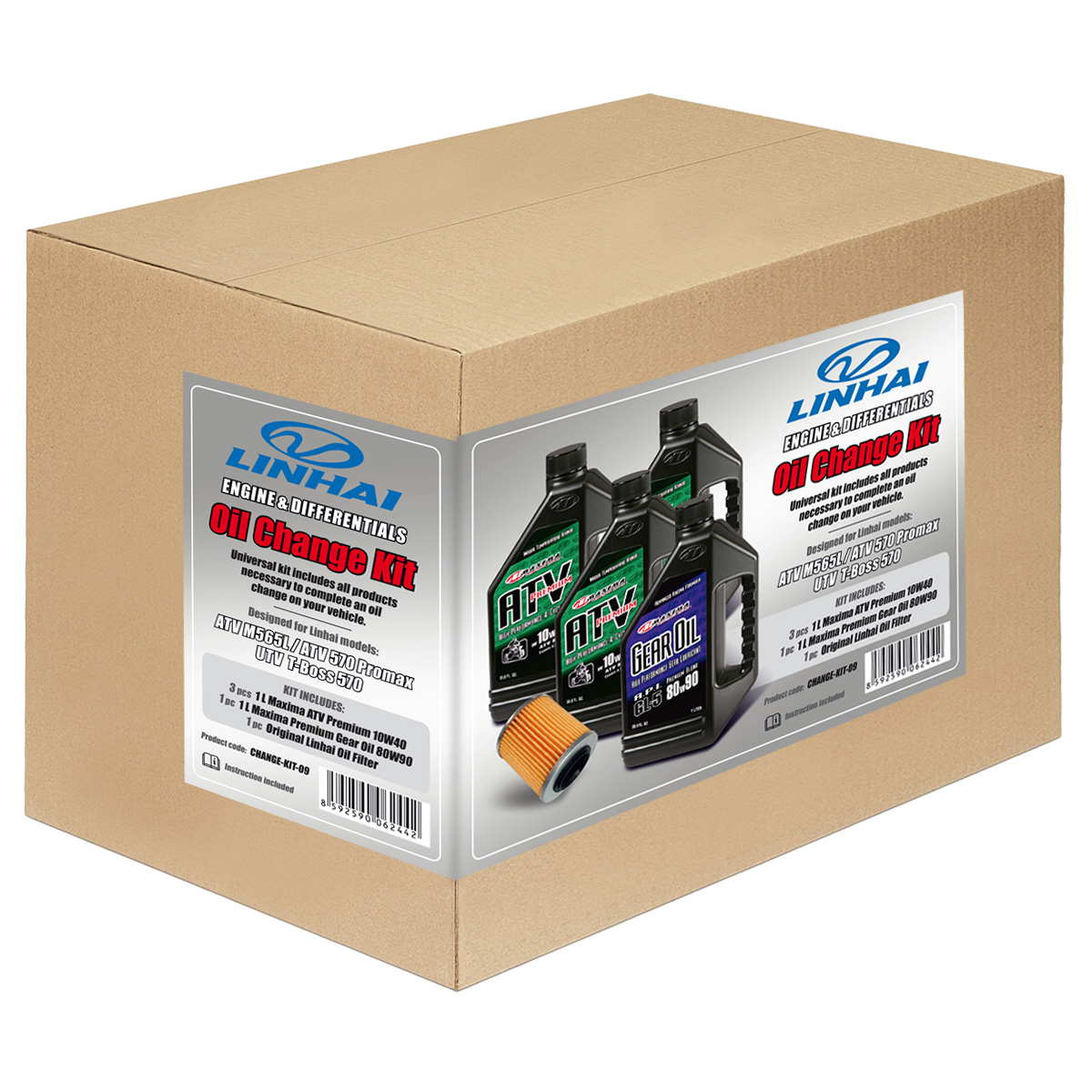 Oil change kit + diff. – LINHAI M565L, M570L, PROMAX 570/650, T-Boss 570, LANDFORCE 650