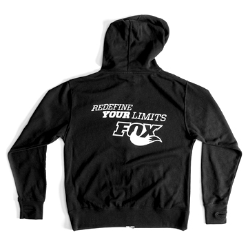 FOX Ride Zip Hoody, čierna (60/40 cotton/poly)