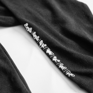 FOX Ride Zip Hoody, čierna (60/40 cotton/poly)