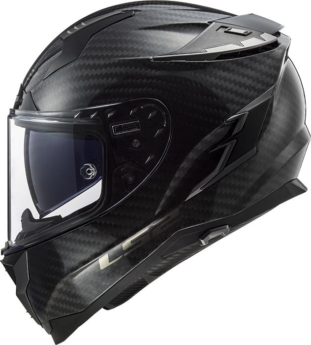 LS2 FF327 CHALLENGER C CARBON SOLID L