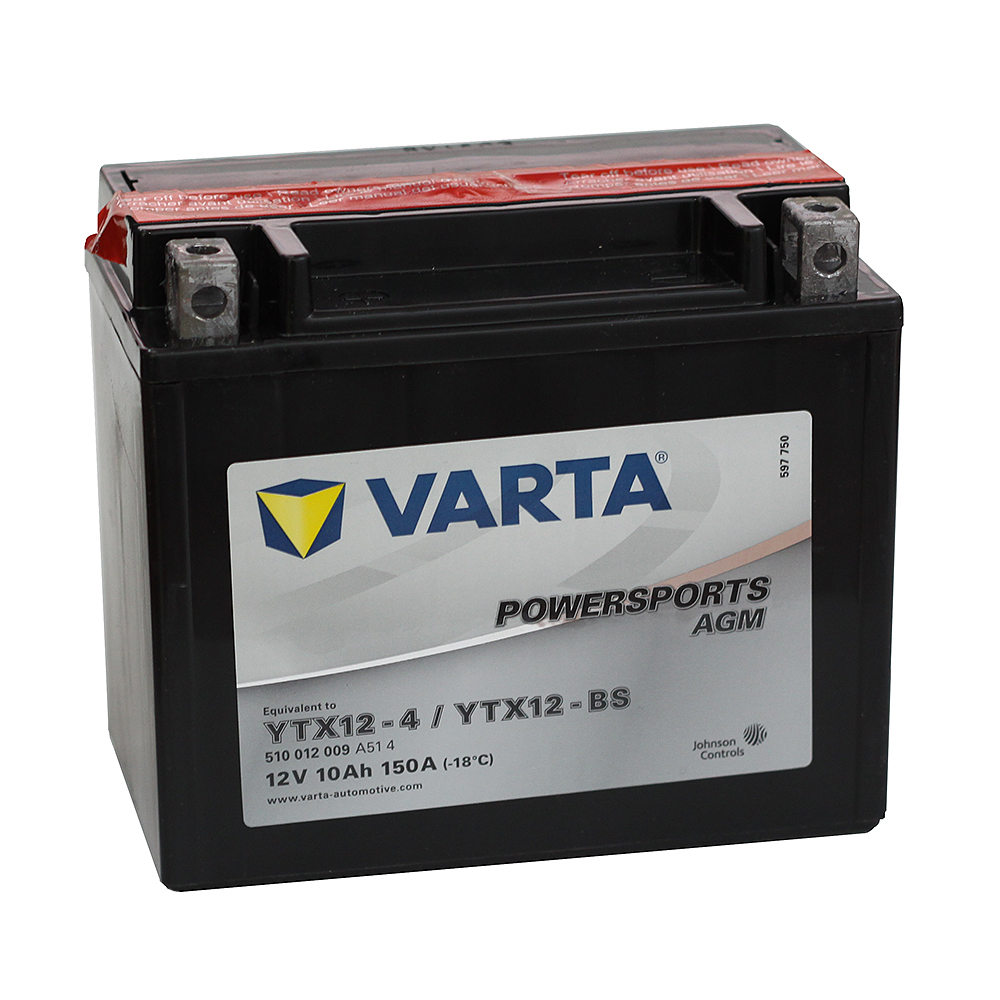 Varta 12V/10Ah-moto LF (YTX12-4/YTX12-BS) – all Access 400 (Tomahawk, Warrior, Max)