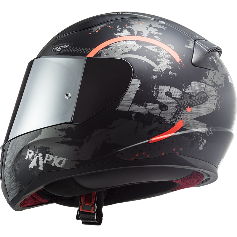 LS2 FF353 RAPID CIRCLE TITANIUM FLUO ORANGE 3XL