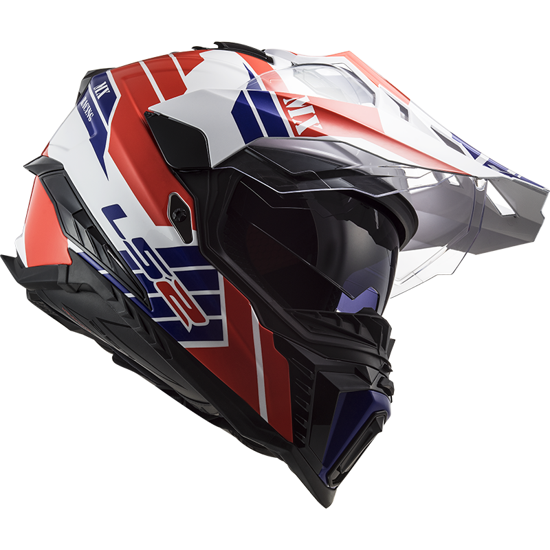 LS2 MX701 EXPLORER ATLANTIS G.WHITE RED BLUE