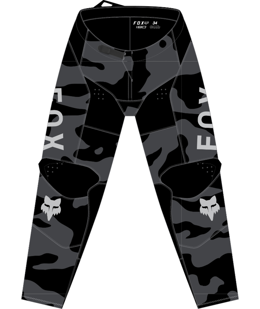 FOX 180 Bnker Pánt – 30, Black Camo MX24