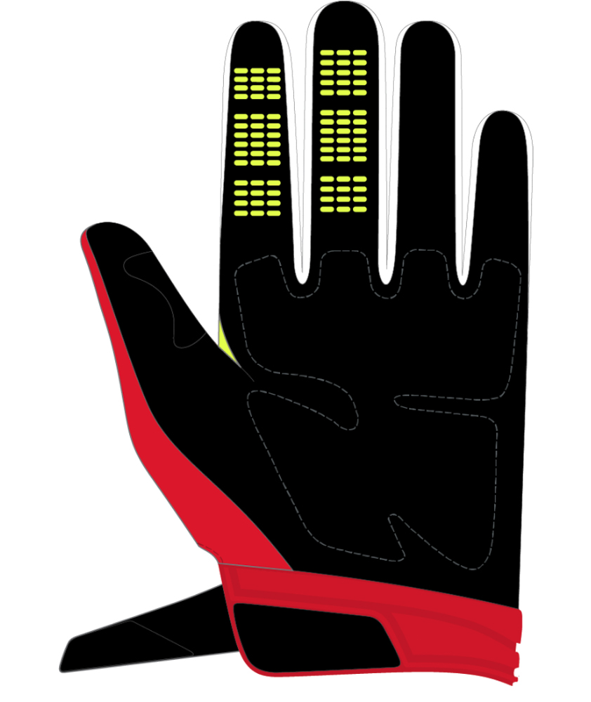 FOX 180 Ballast Glove – XL, Black/Red MX24