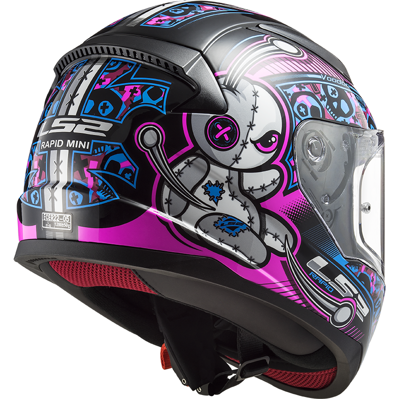 LS2 FF353 RAPID MINI VOODOO BLACK FLUO PINK