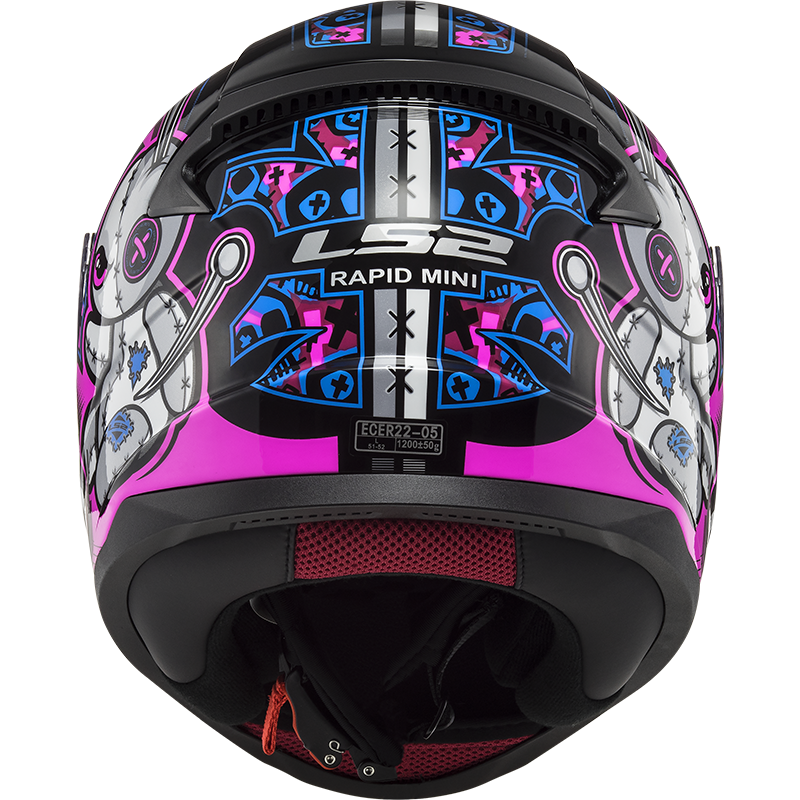 LS2 FF353 RAPID MINI VOODOO BLACK FLUO PINK