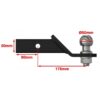 XRW TRAILER HITCH BALL MOUNT STL BLACK - Image 2