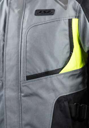 LS2 PHASE MAN JACKET GREY BLACK YELLOW 3XL