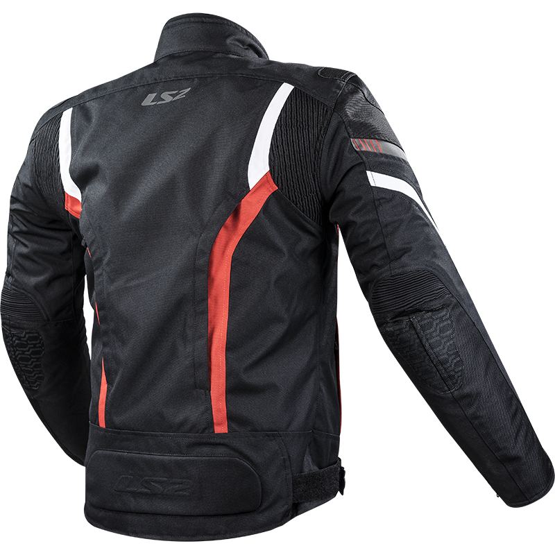 LS2 GATE MAN JACKET BLACK RED XL