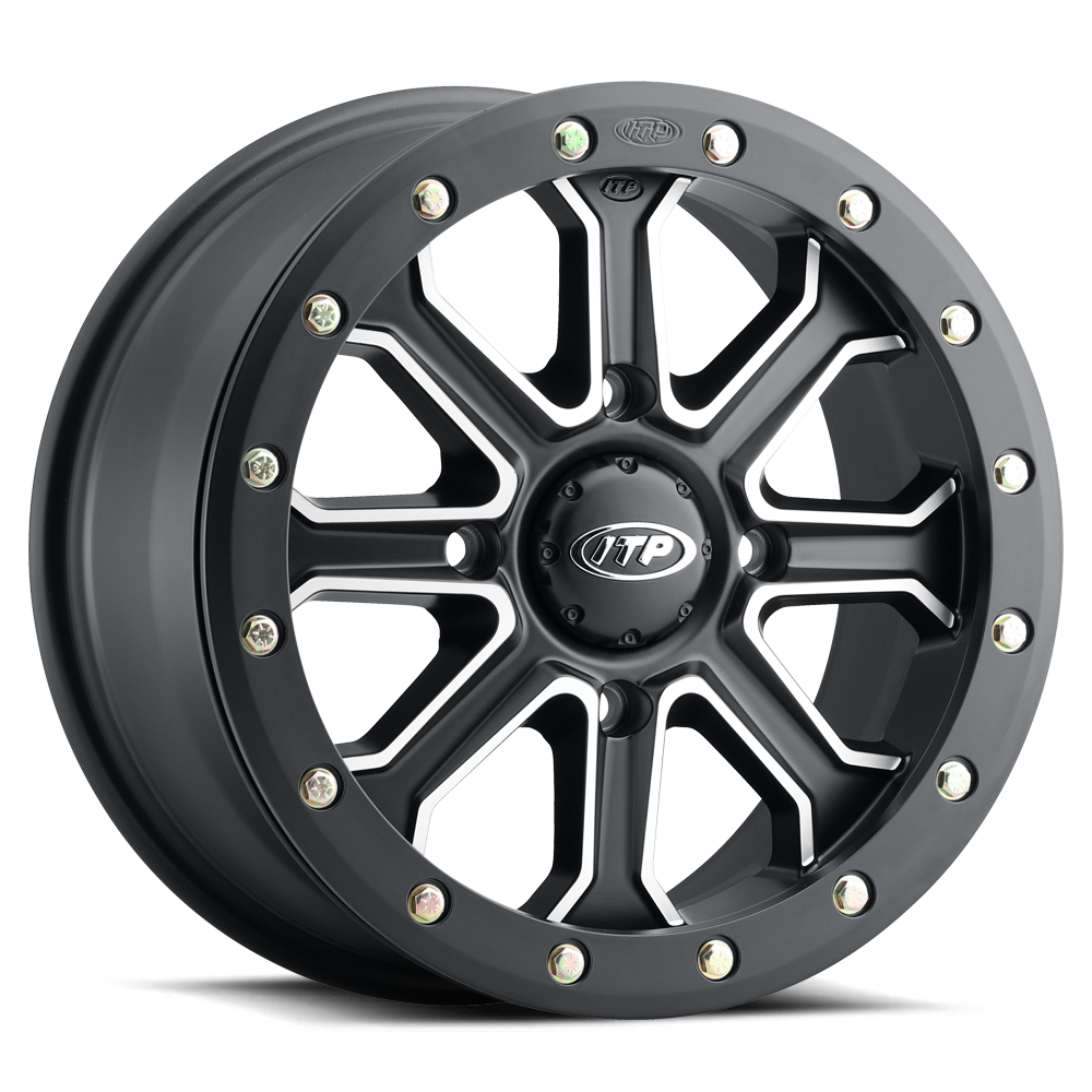 ITP INERTIA BEADLOCK, 14×7 (6+1) 4/136 (+50mm) Matte Black/Machined