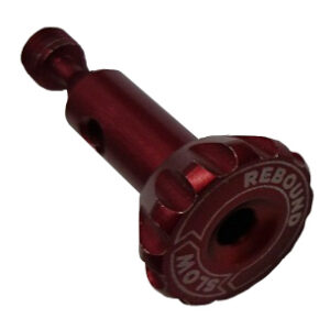 Damping Adjust Part: Knob, RD Adjust (1.40 TLG, 1/4-32 UNEF-2A) AI 7075, Red Áno III