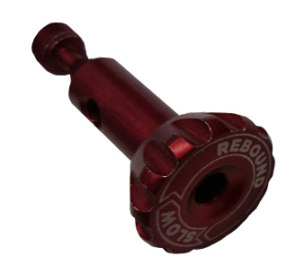Damping Adjust Part: Knob, RD Adjust (1.40 TLG, 1/4-32 UNEF-2A) AI 7075, Red Áno III