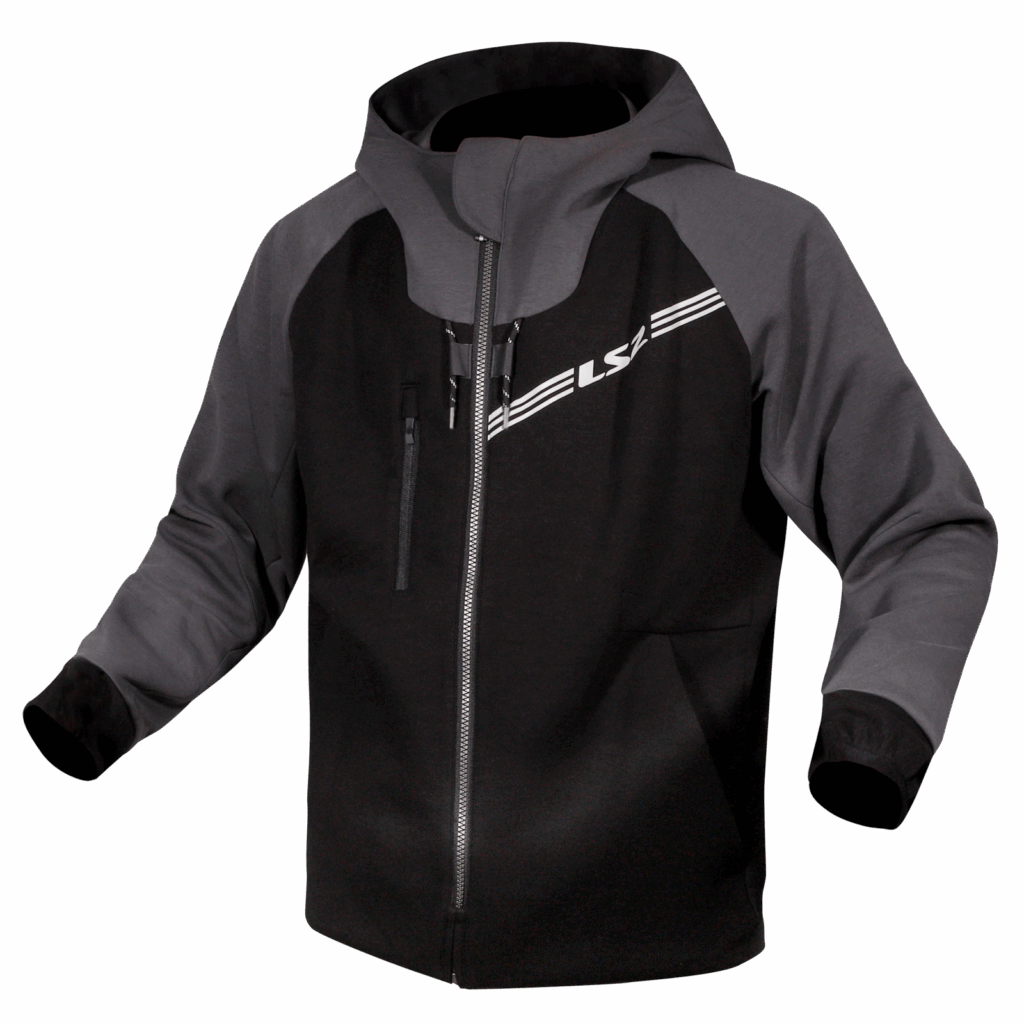 LS2 THROTTLE MAN JACKET BLACK DARK GREY XL