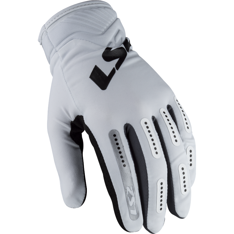 LS2 BEND MAN GLOVES WHITE GREY XL