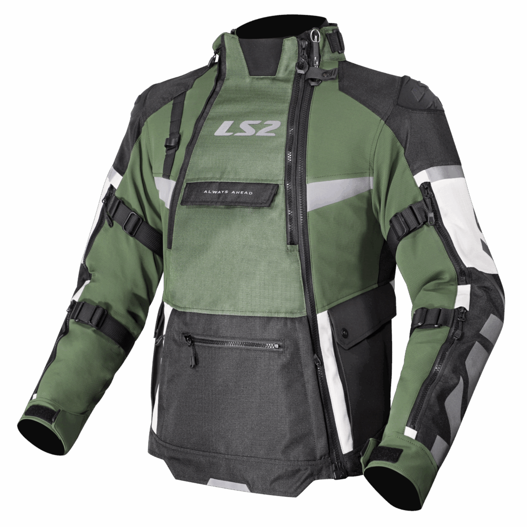 LS2 X-MASTER MAN JACKET BLACK GREEN GREY 3XL