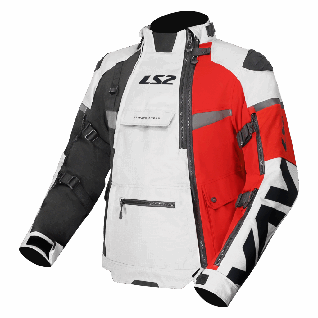 LS2 X-MASTER MAN JACKET BLACK GREY RED L