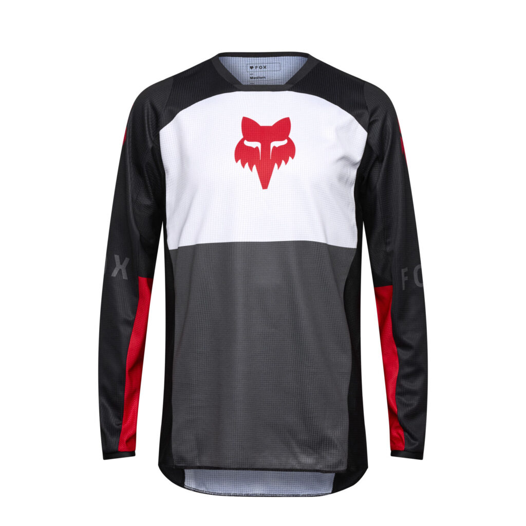 FOX 180 Flow Jersey – XS, White/Red