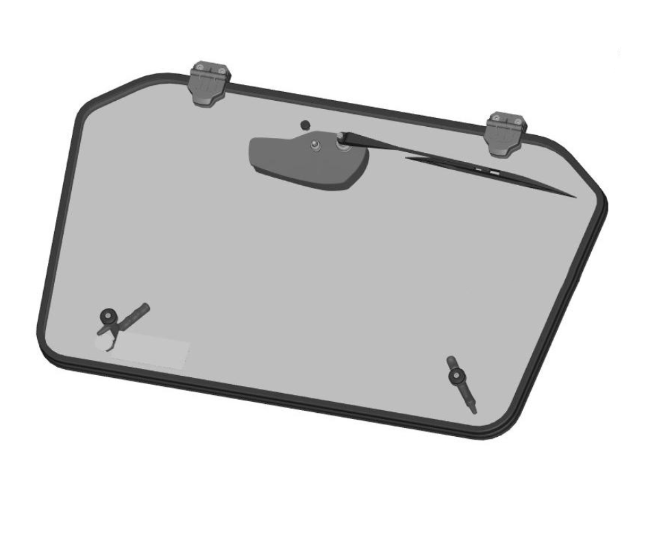 Windshield with wiper, washer Segway Villain SX10 (2022-XX) (NOT work with original roof)