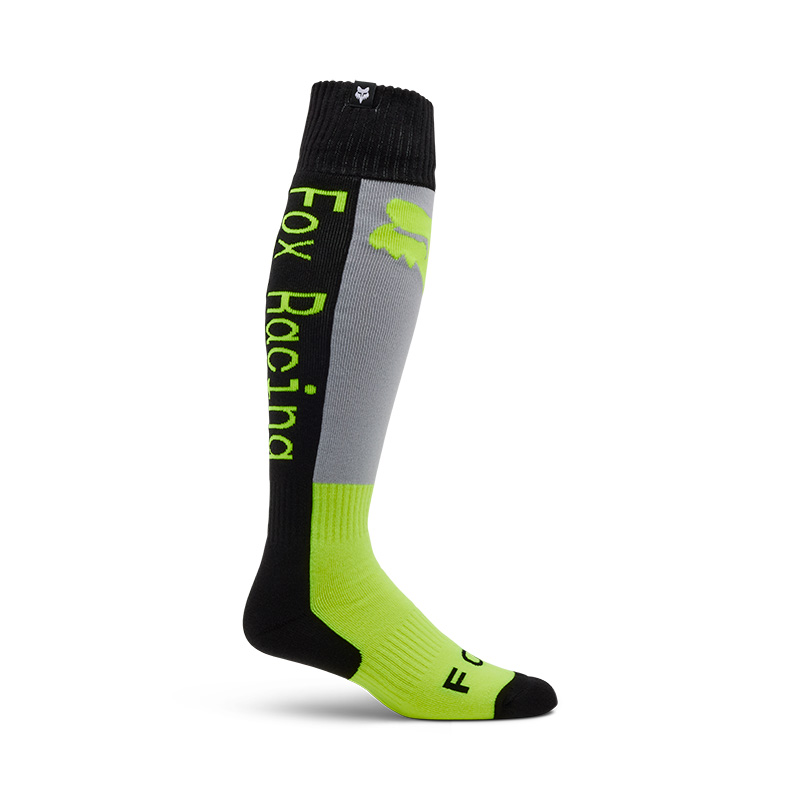 FOX 180 Race Spec Sock Grey/Yellow M