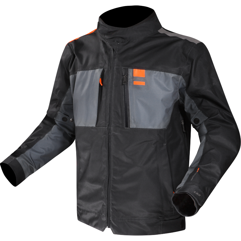 LS2 TITANIUM MAN JACKET BLUE H-V ORANGE L