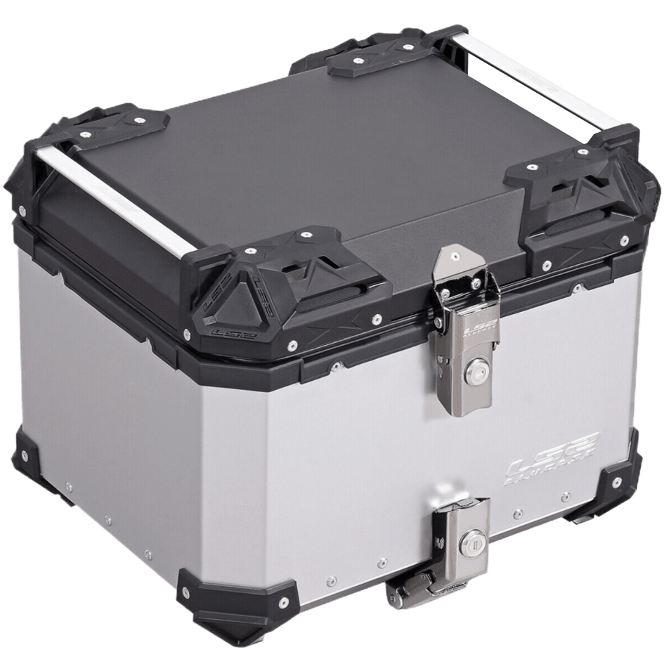 LS2 ALUCASE Silver 45l pre rear rack with metal base