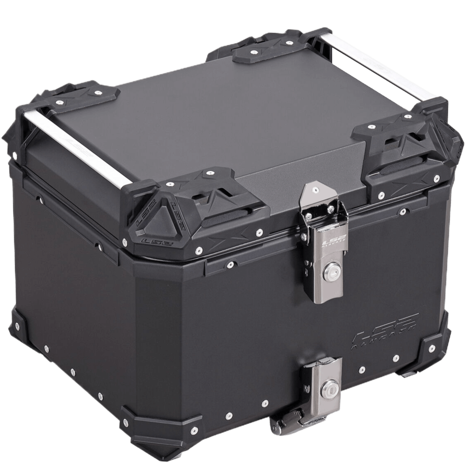 LS2 ALUCASE Black 45l pre rear rack with metal base