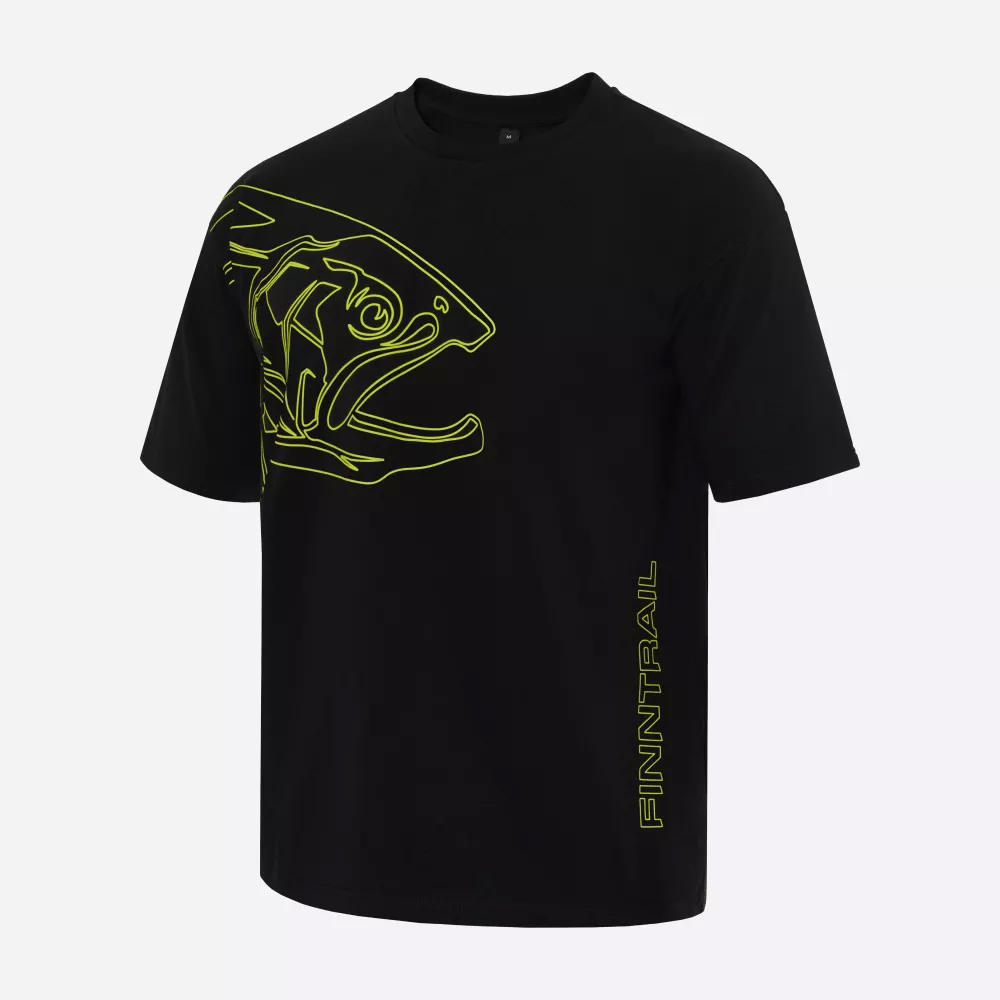 Finntrail T-shirt Big Fish BlackYellow L