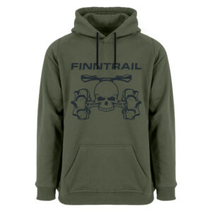 Finntrail Hoody ATV skull Khaki XL