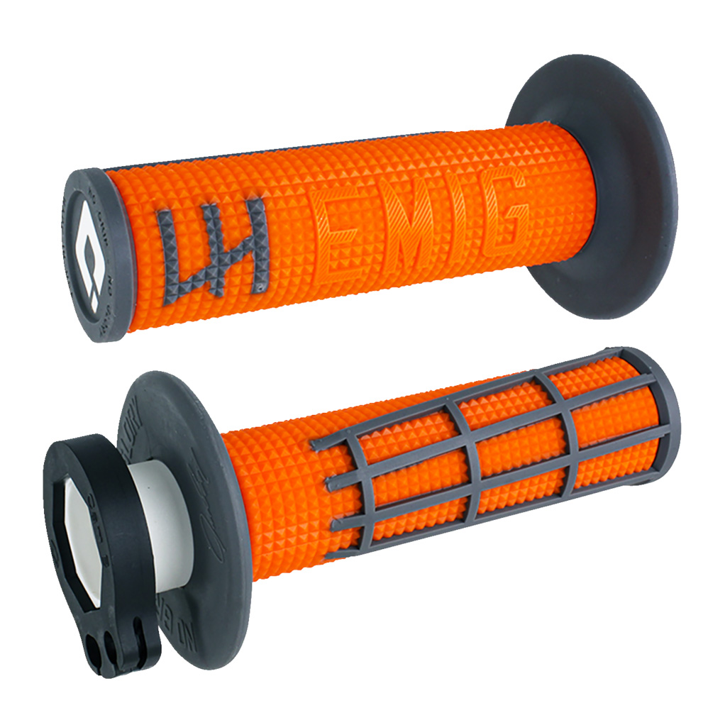 ODI GRIPS EMIG 2.0 – V2 LOCK-ON Grip ORANGE/Graphite