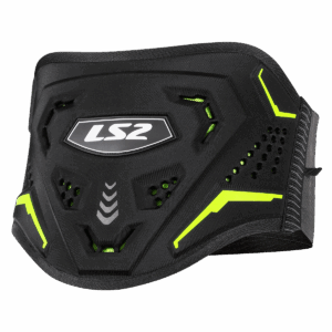 LS2 KOKU KIDNEY BELT BLACK H-V YELLOW