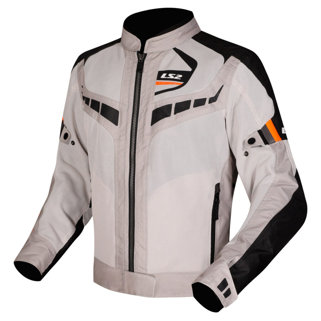 LS2 GARDA AIR LADY JACKET BLACK GREY H-V ORANGE L