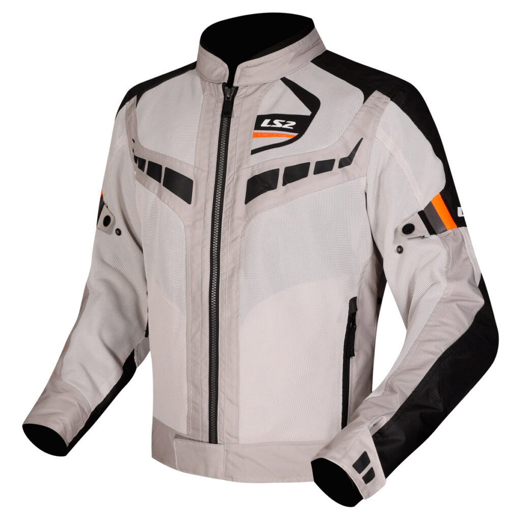 LS2 GARDA AIR MAN JACKET BLACK GREY H-V ORANGE L