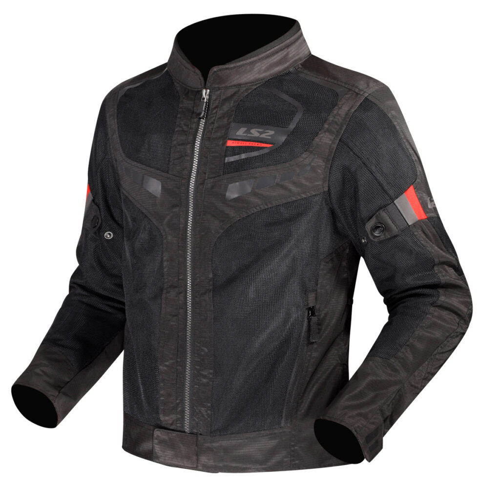 LS2 GARDA AIR MAN JACKET BLACK RED 5XL