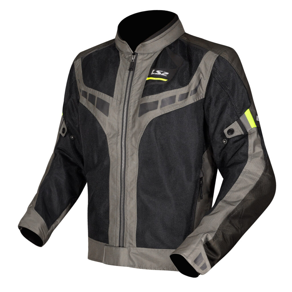 LS2 GARDA AIR MAN JACKET GREEN BLACK H-V YELLOW 4XL