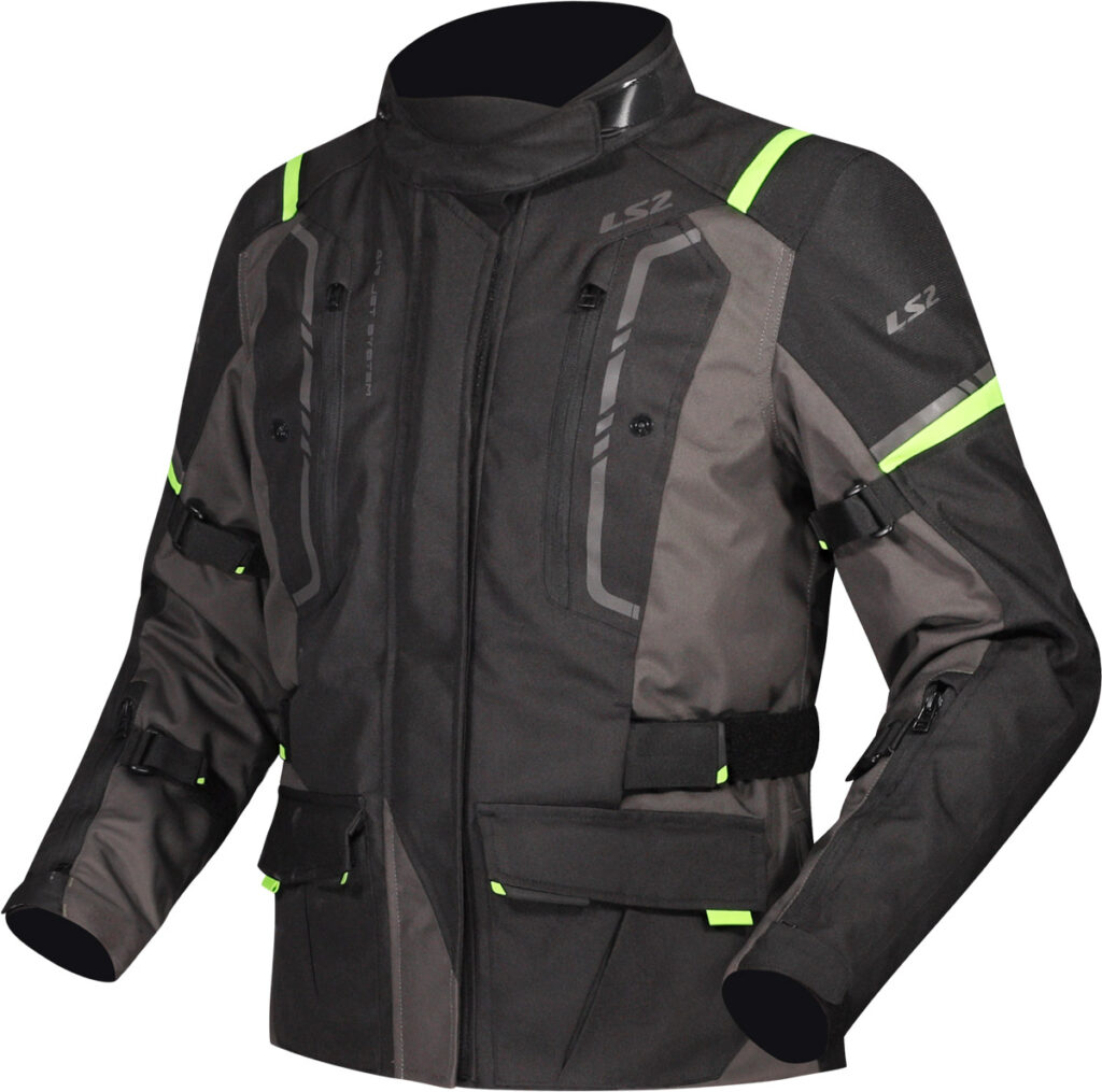 LS2 NARVIK LADY JACKET GREY BLACK H-V YELLOW XL