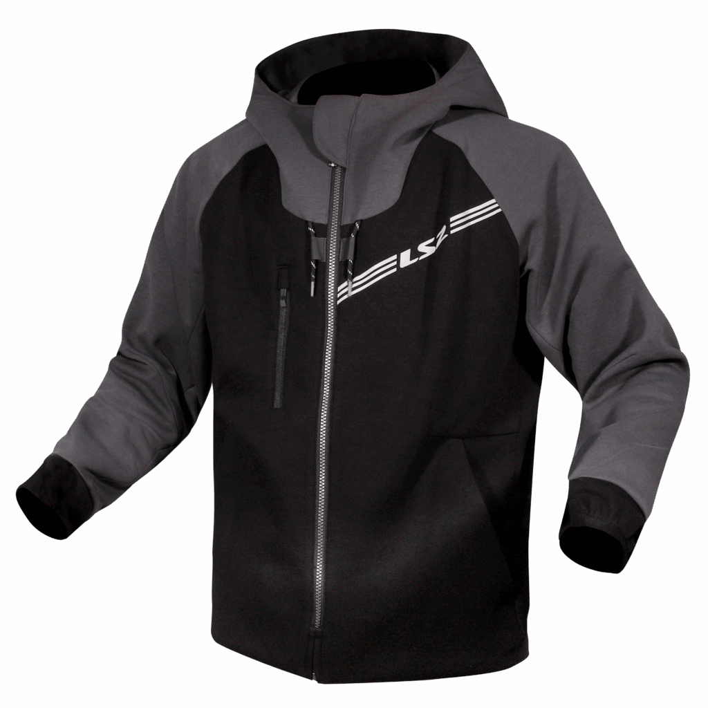LS2 THROTTLE MAN JACKET BLACK DARK GREY