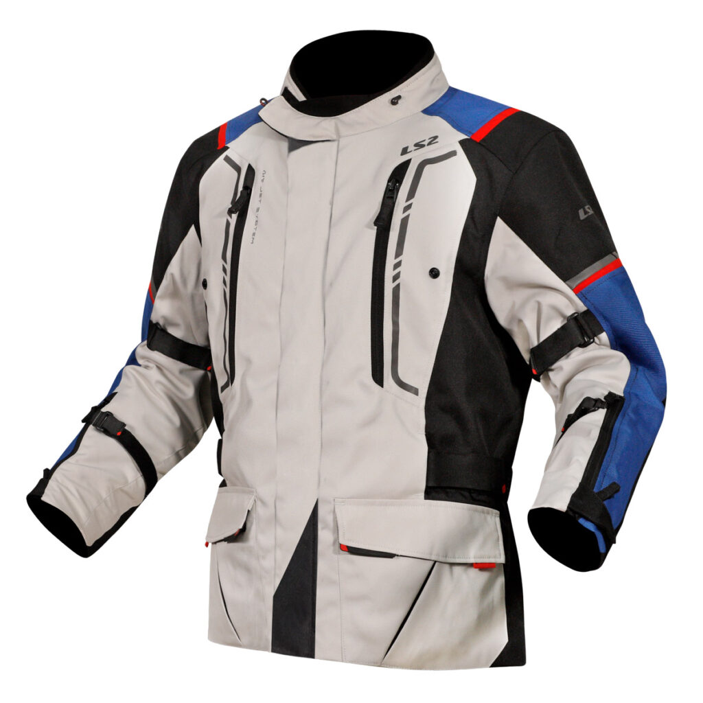 LS2 NARVIK MAN JACKET BLUE BLACK GREY RED L
