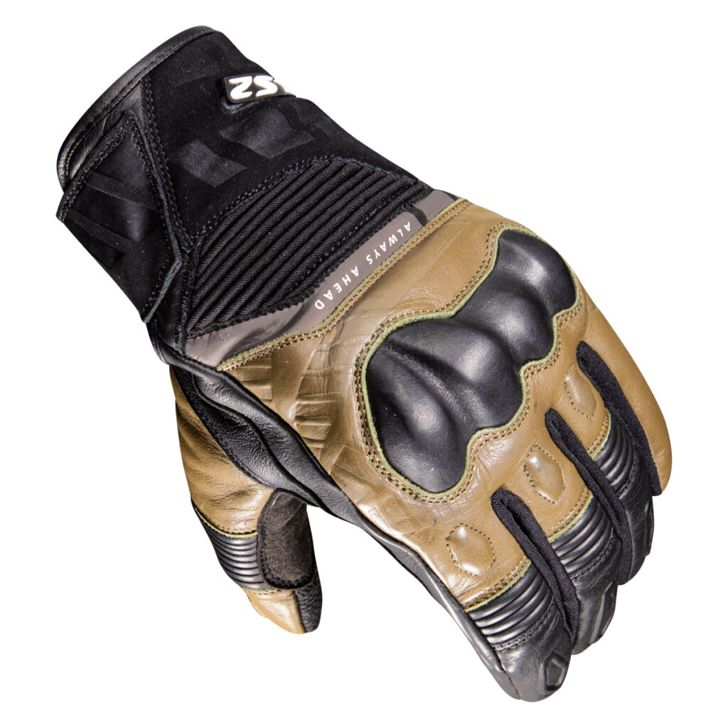 LS2 OCTANE WP LEATHER MAN GLOVES BLACK BROWN 3XL
