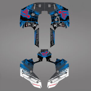 GRAPHIC STICKER KIT for Segway AT5-L blue