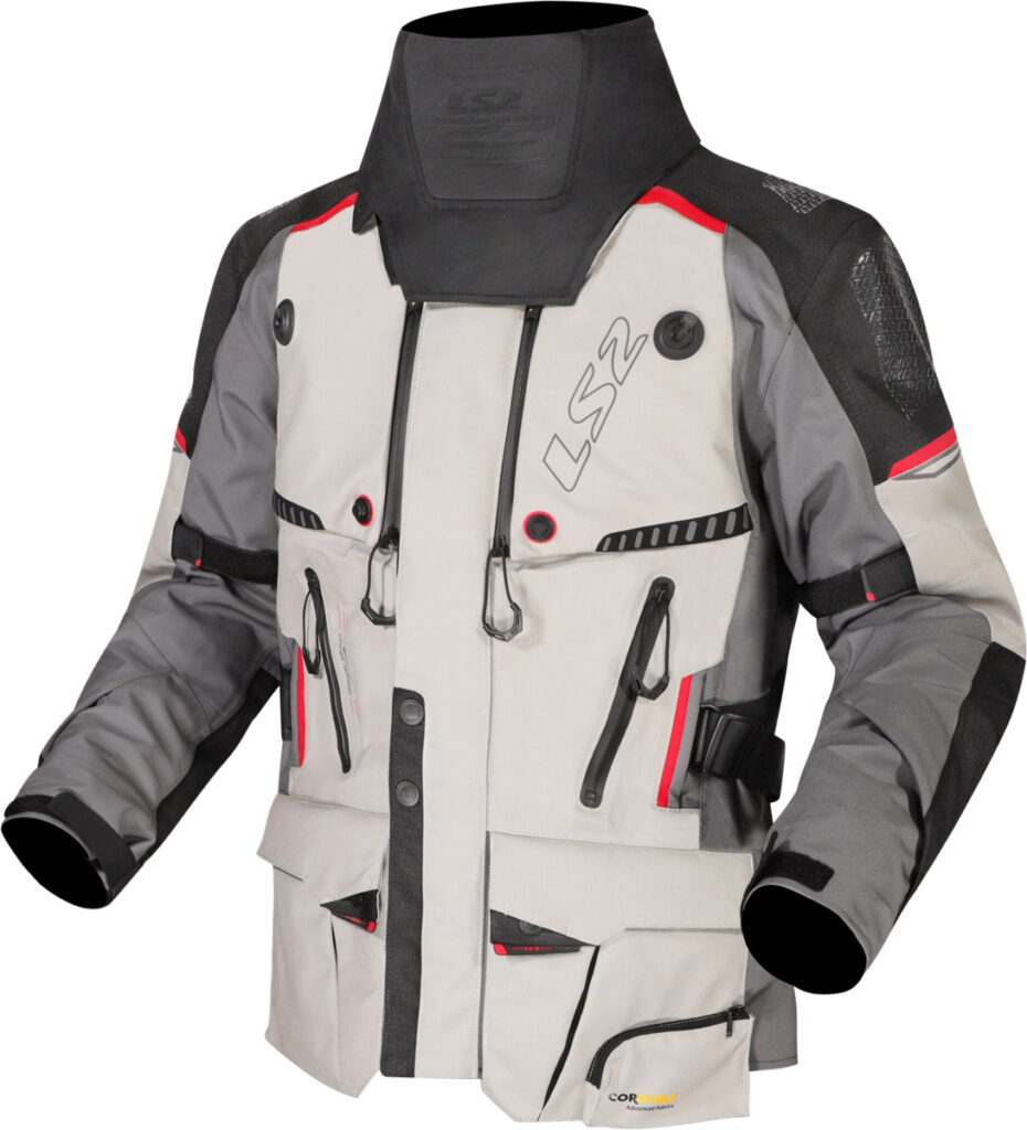 LS2 APOLLO MAN JACKET GREY BLACK RED L