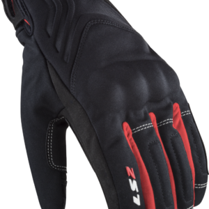 LS2 JET 2 MAN GLOVES BLACK RED XL