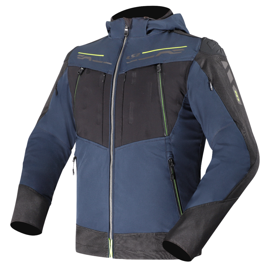 LS2 ZIRCONIUM EVO MAN JACKET BLUE BLACK YELLOW 4XL